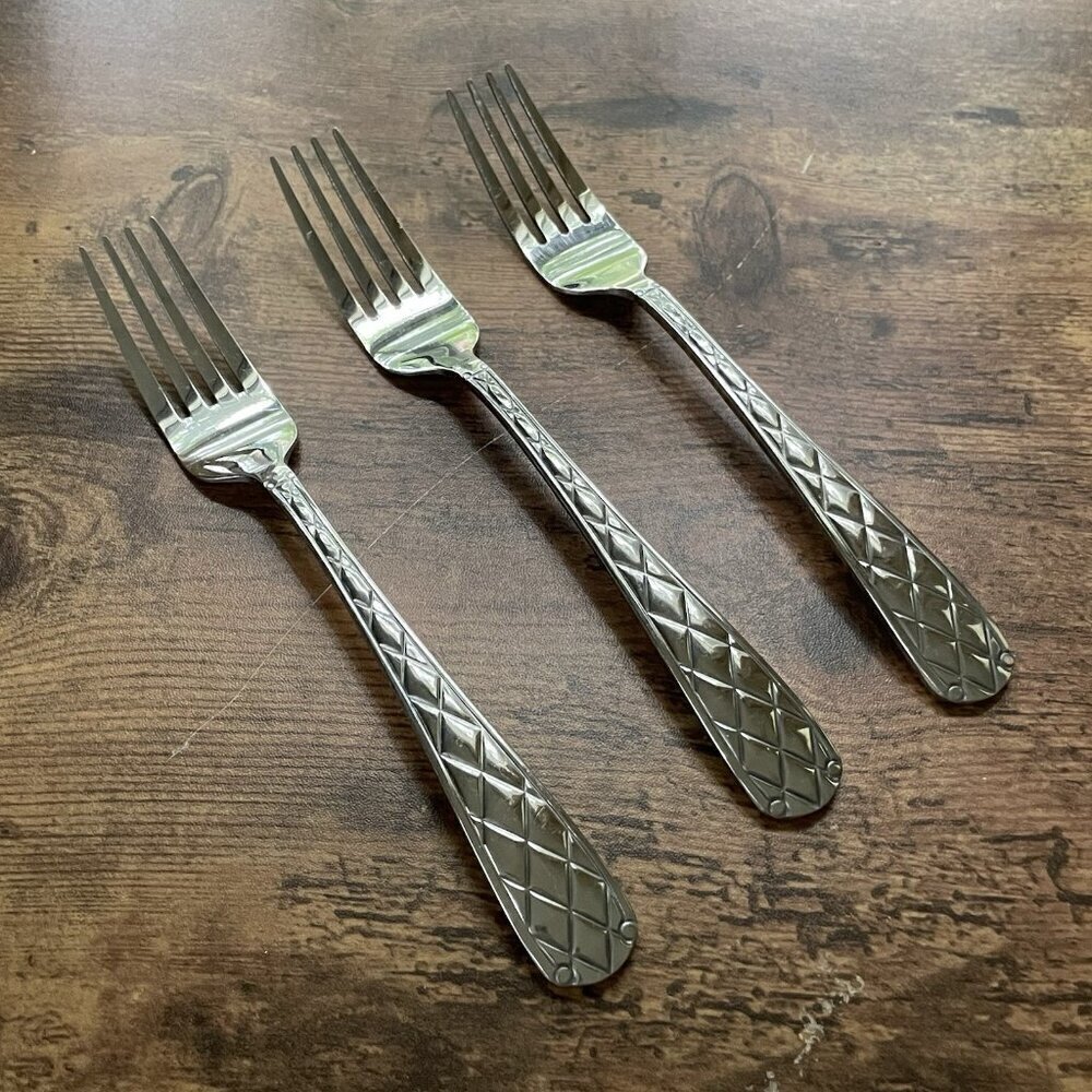 Bombay Casabella Dinner Fork Set of 3 Stainless Steel 8" Replacement Flatware